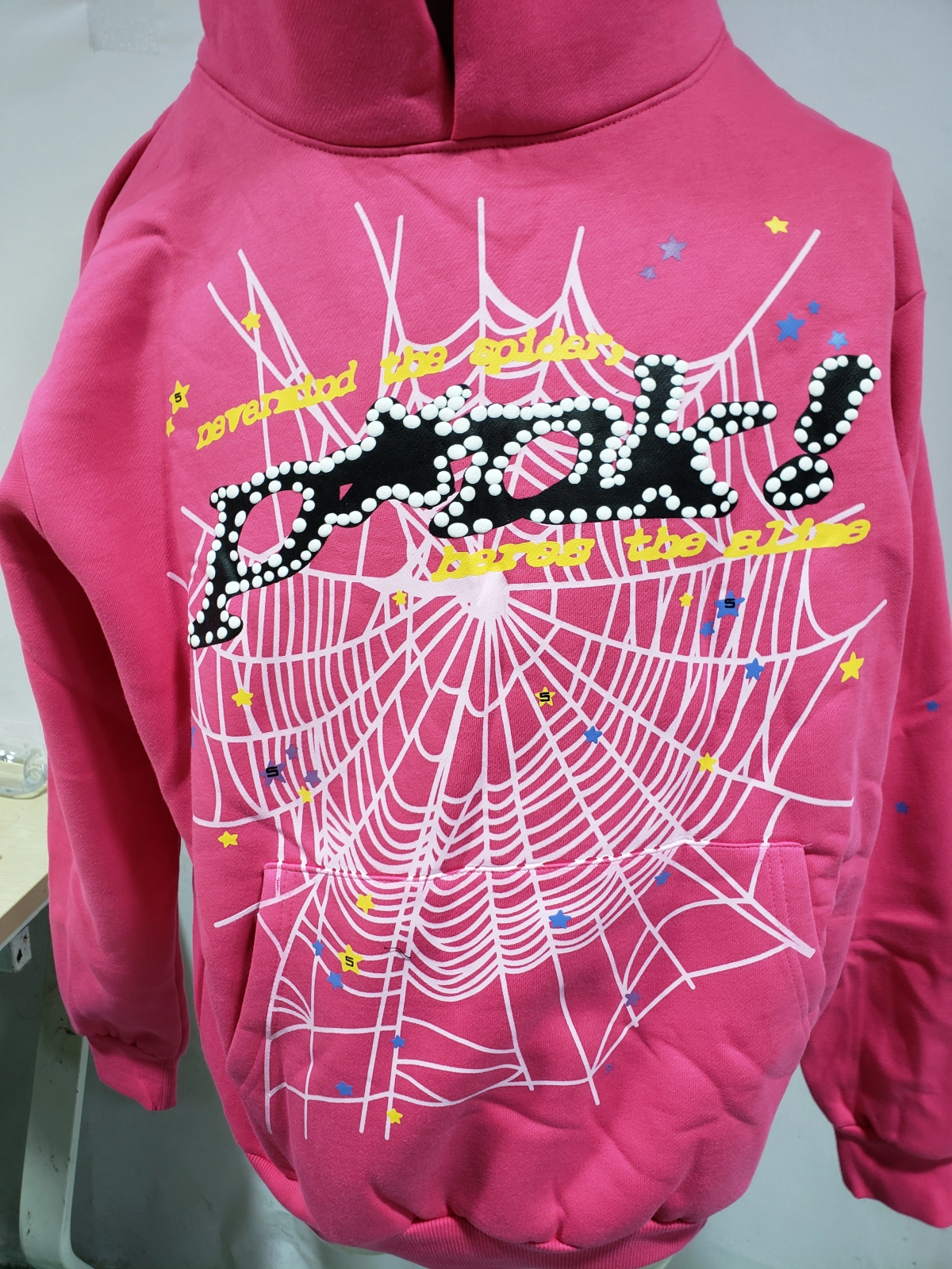 Sp5der P*NK Hoodie Pink