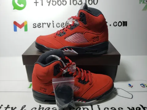 PK God Batch Air Jordan 5 Retro Raging Bull Red (2021) DD0587-600