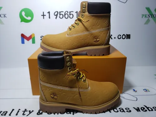 LOUIS VUITTON x Timberland 6-In Ankle Boot Brown