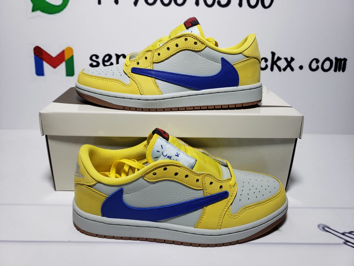  Air Jordan 1 Retro Low OG SP Travis Scott Canary DZ4137-700
