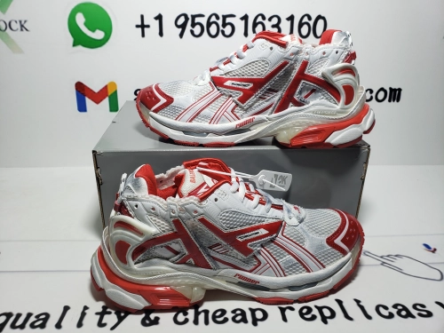 PK God Batch Balenciaga Runner White Red 677402 W3RB2 9060