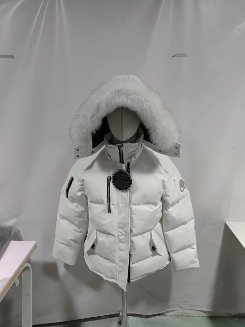 Moose knuckles Zippered women's down jacket white (NFC)