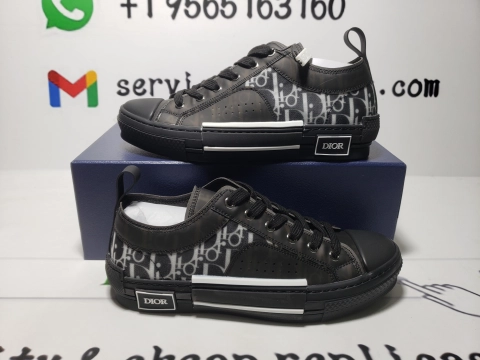 PK God Batch Dior B23 HT Oblique Transparency Low H565 White Black