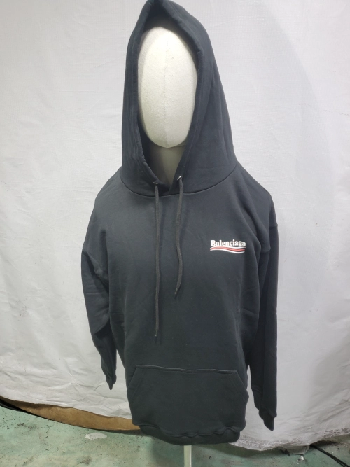 Balenciaga Political Campaign Hoodie Medium Fit 'Black' 