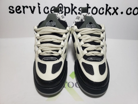 PK God Batch LOUIS VUITTON Leather lace up Fashionable Board Shoes