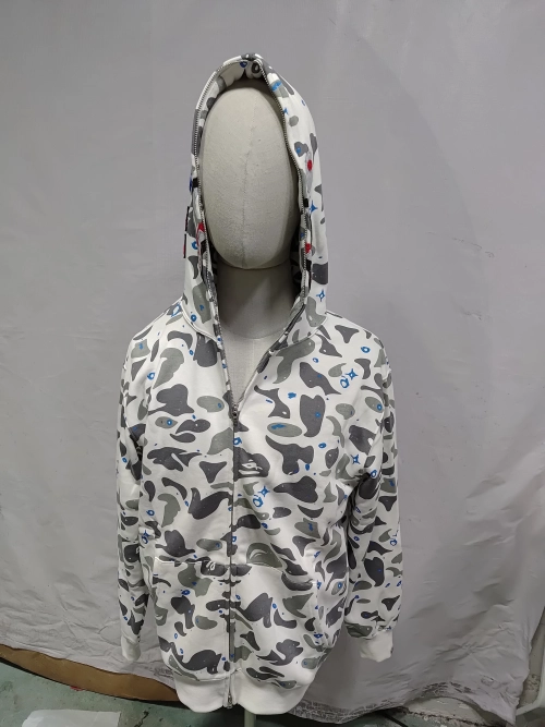 BAPE Zip Hoodie Starry Blank