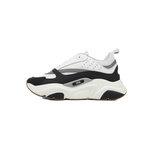 Dior White Black 'B22' Sneakers Cream