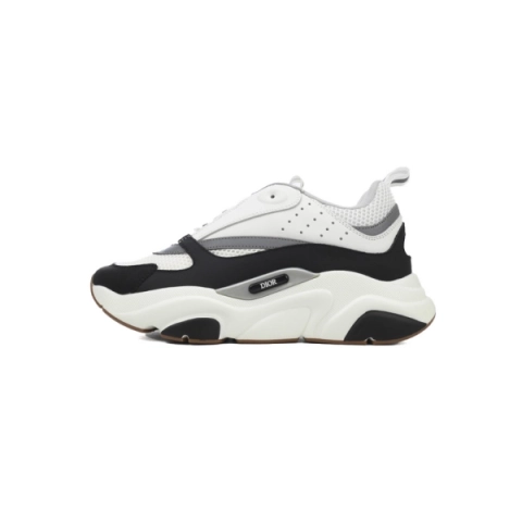 Dior White Black 'B22' Sneakers Cream