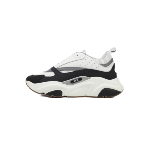 Dior White Black 'B22' Sneakers Cream