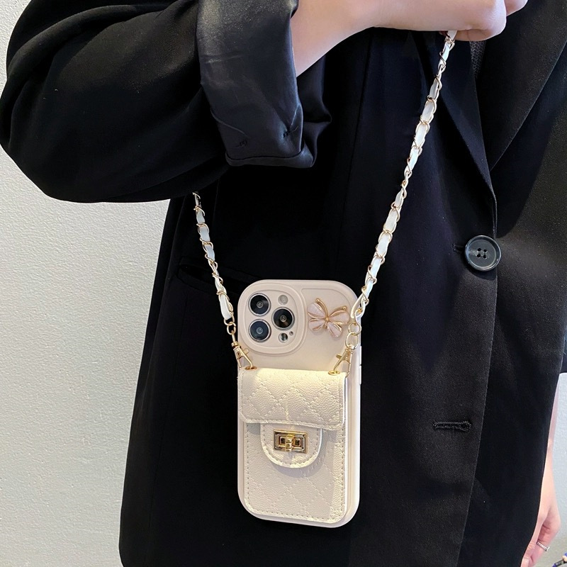 Lambskin Crossbody Huawei Phone Case