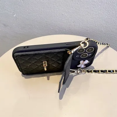 Lambskin Crossbody Huawei Phone Case 02