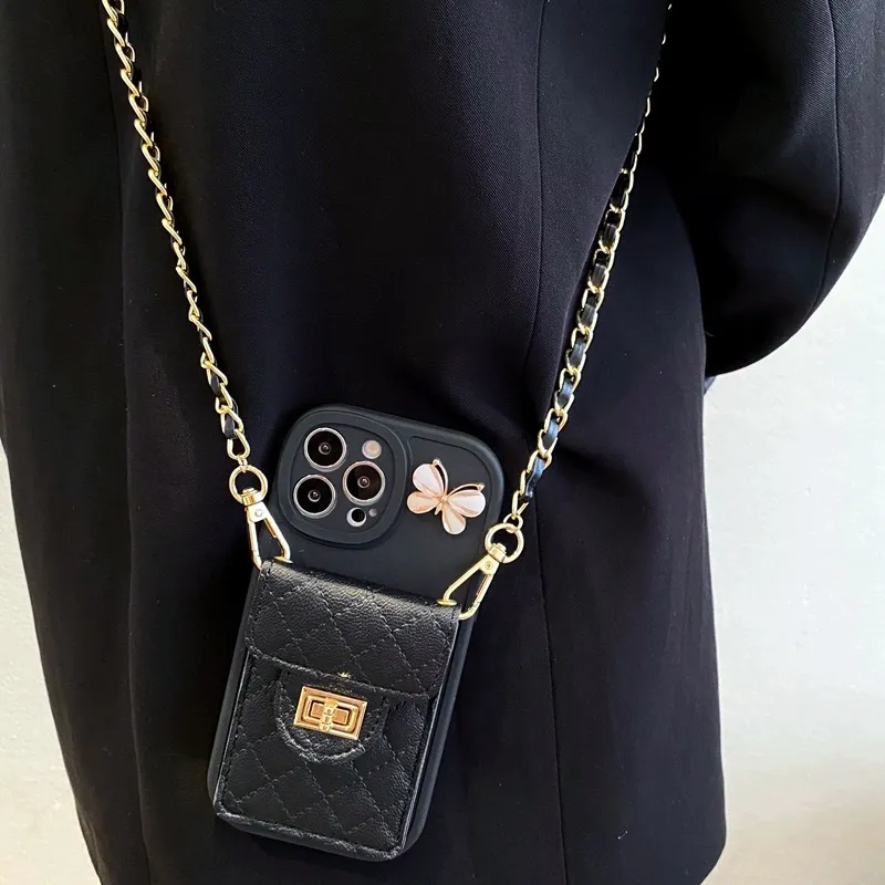 Lambskin Crossbody Huawei Phone Case