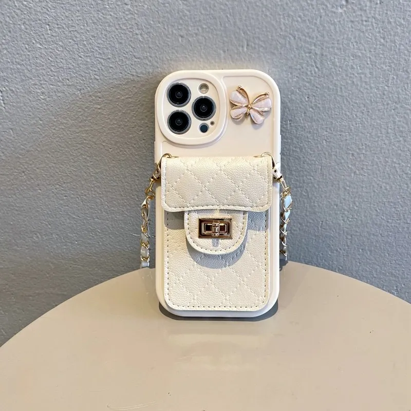 Lambskin Crossbody Huawei Phone Case