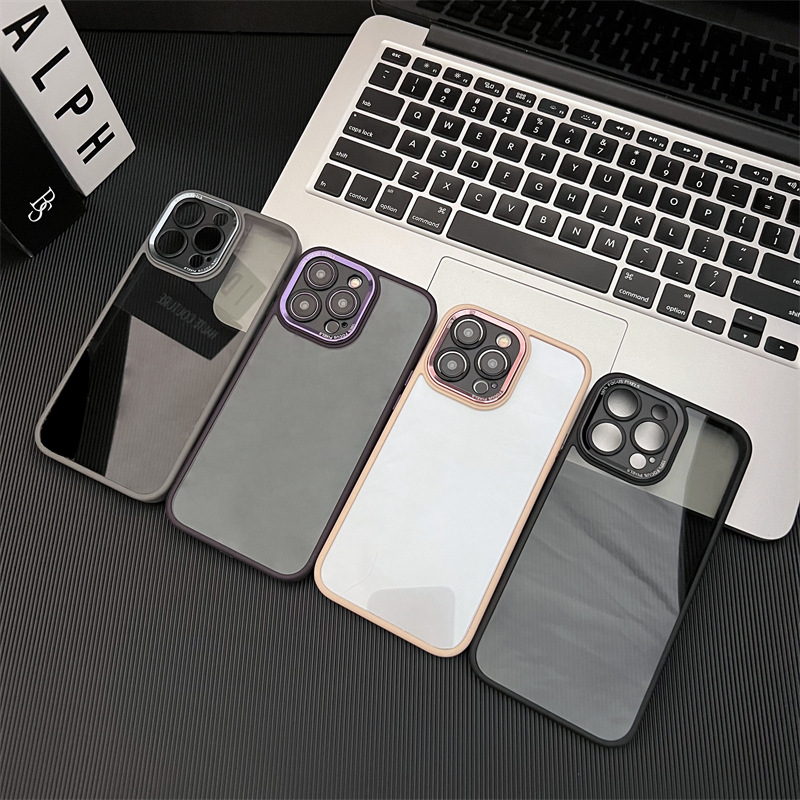Transparent Metal Lens iPhone Case
