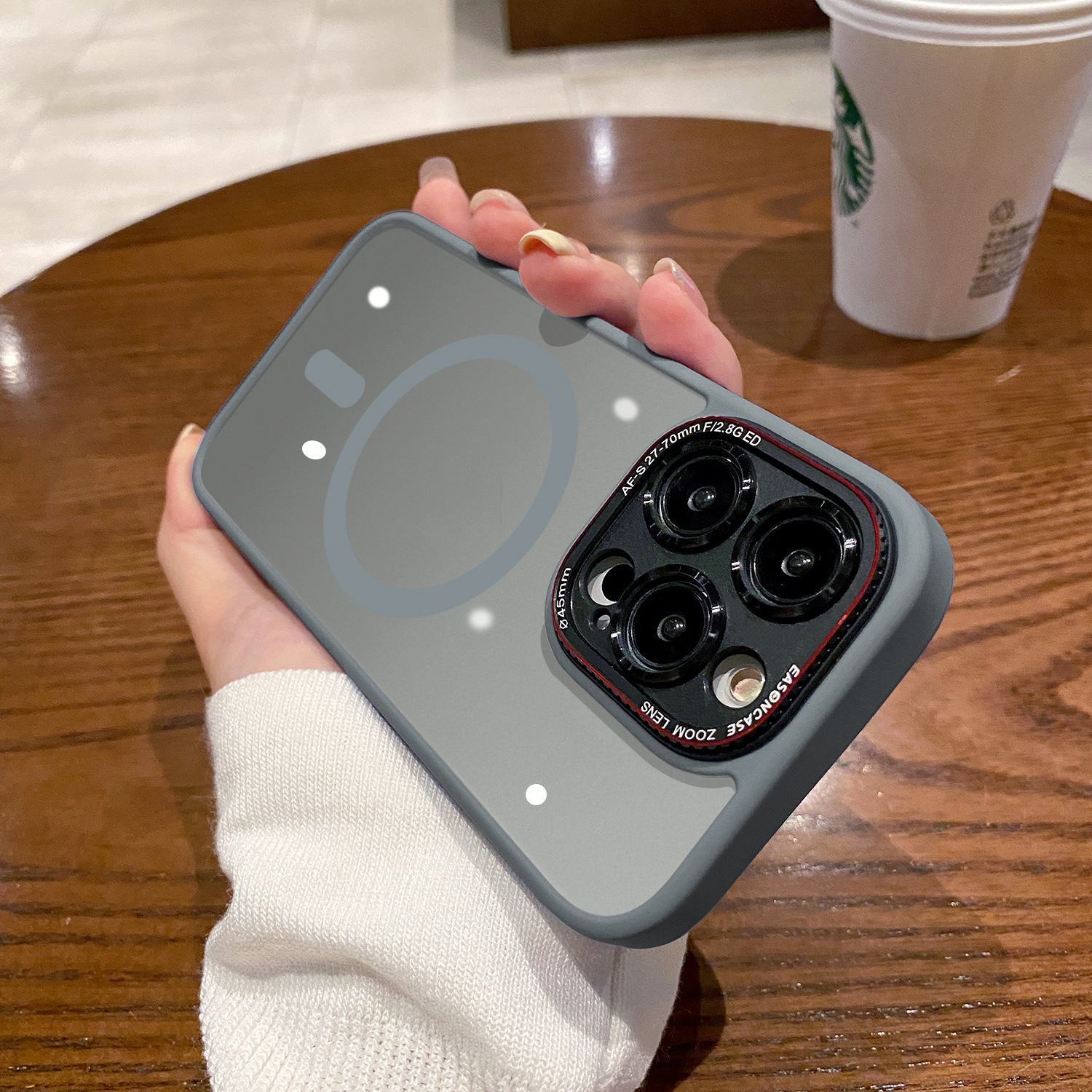 Frosted Metal Lens iPhone Case