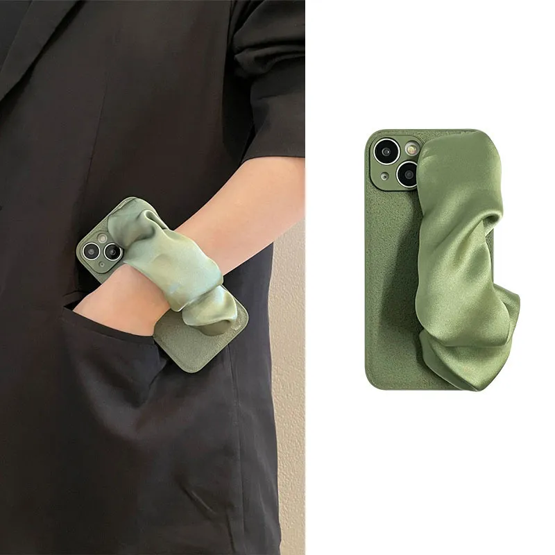 Silk Scarf Wristband iPhone Case
