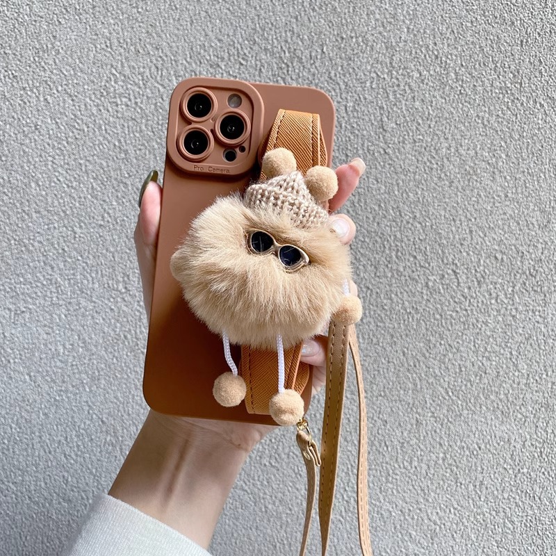 Plush Doll Wristband iPhone Case