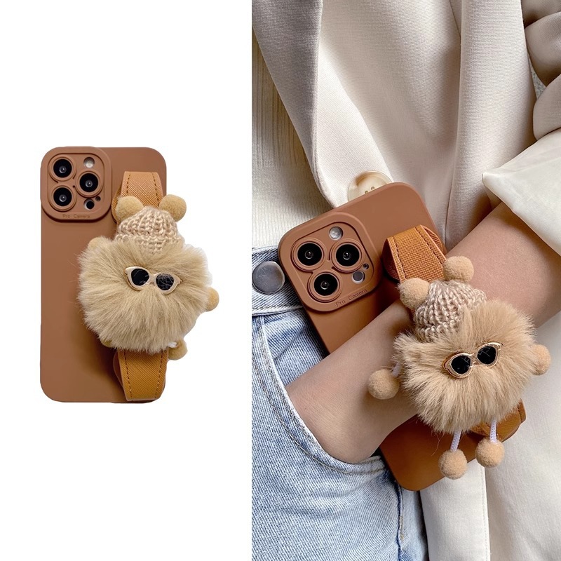 Plush Doll Wristband iPhone Case