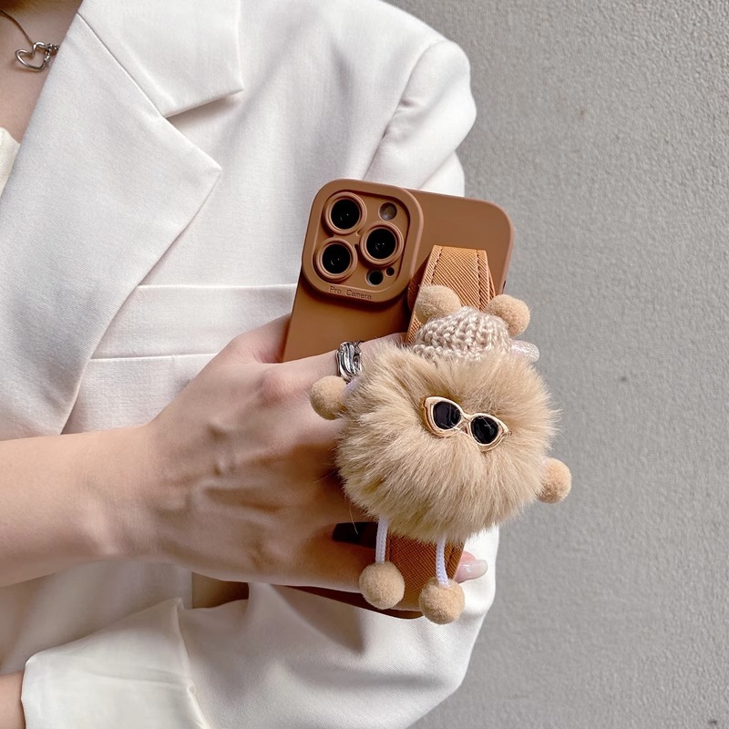 Plush Doll Wristband iPhone Case