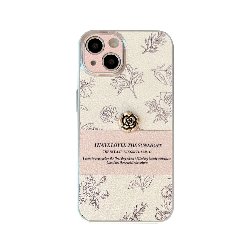 Rose Lychee Pattern iPhone Case