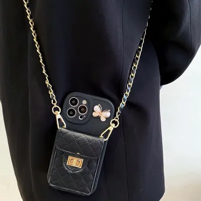 Lambskin Crossbody iPhone Case 02