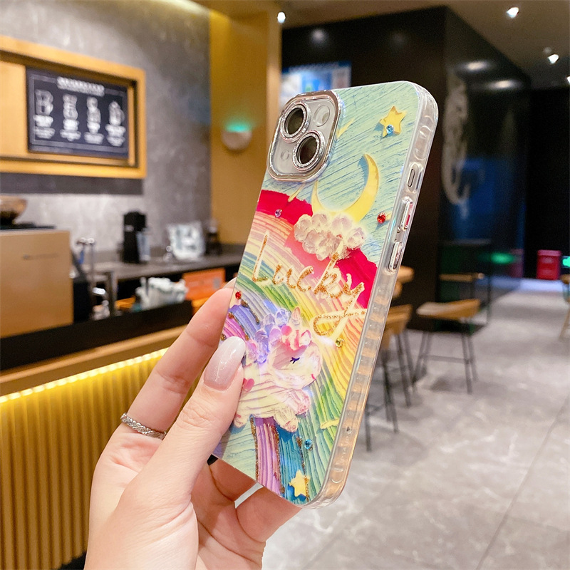 Oil Painting Pony iPhone Case