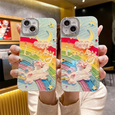 Oil Painting Pony iPhone Case 01