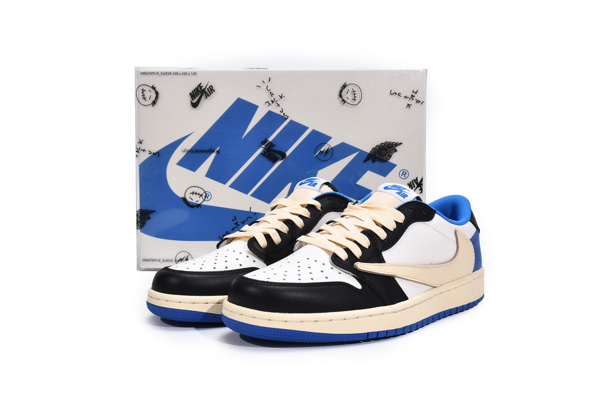  Travis Scott Fragment Jordan 1 Low Fake