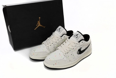Air Jordan 1 Low SE Paint Splatter Reps Sneaker DH3295-100 02