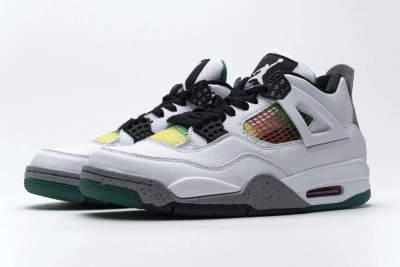 Rsnow Air Jordan 4 Retro Lucid Green Rasta AQ9129-100 02