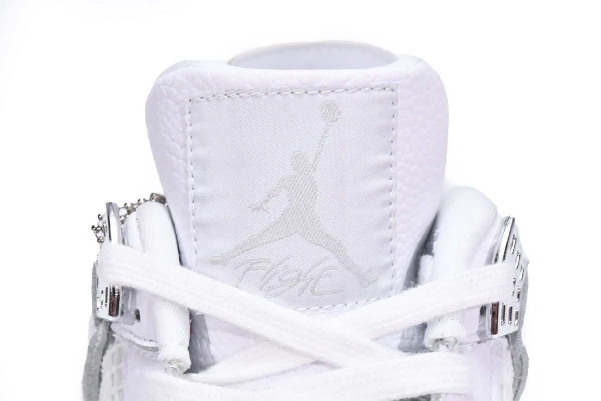 White Jordan 4 Pure Money