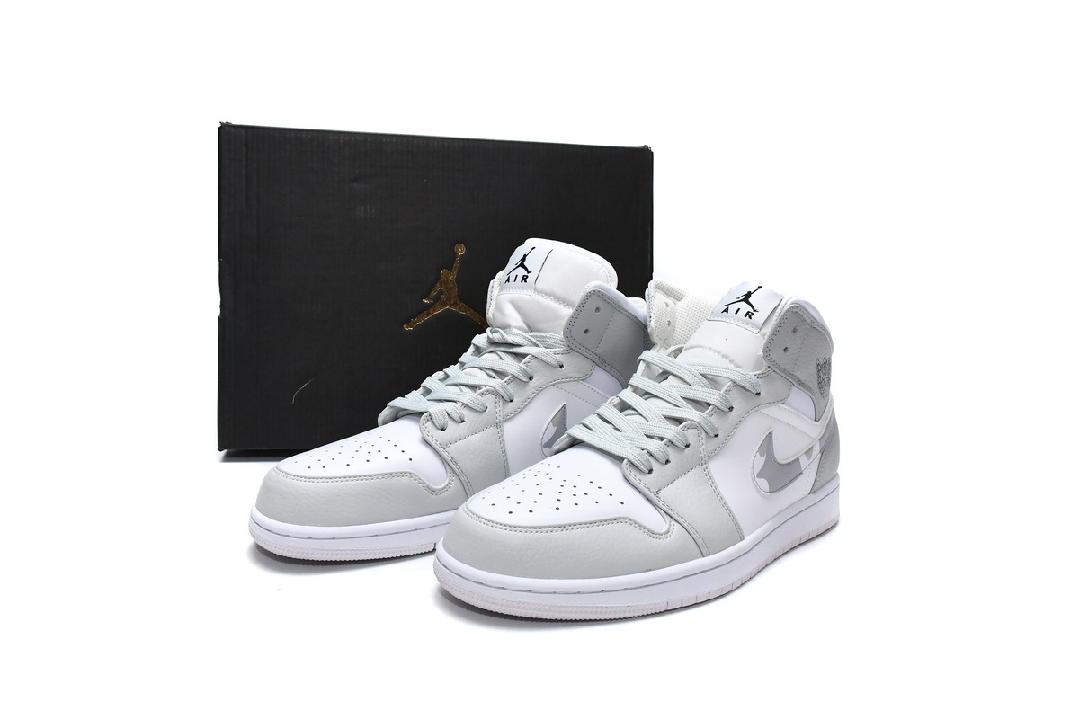 Jordan 1 Mid Camo Grey