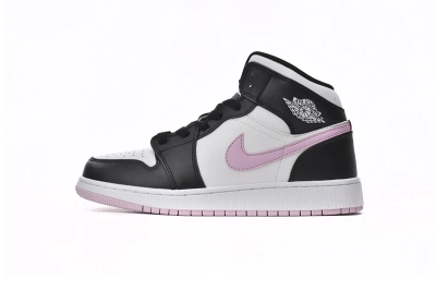 Jordan 1 Mid White Light Arctic Pink Reps Sneakers 555112-103  01
