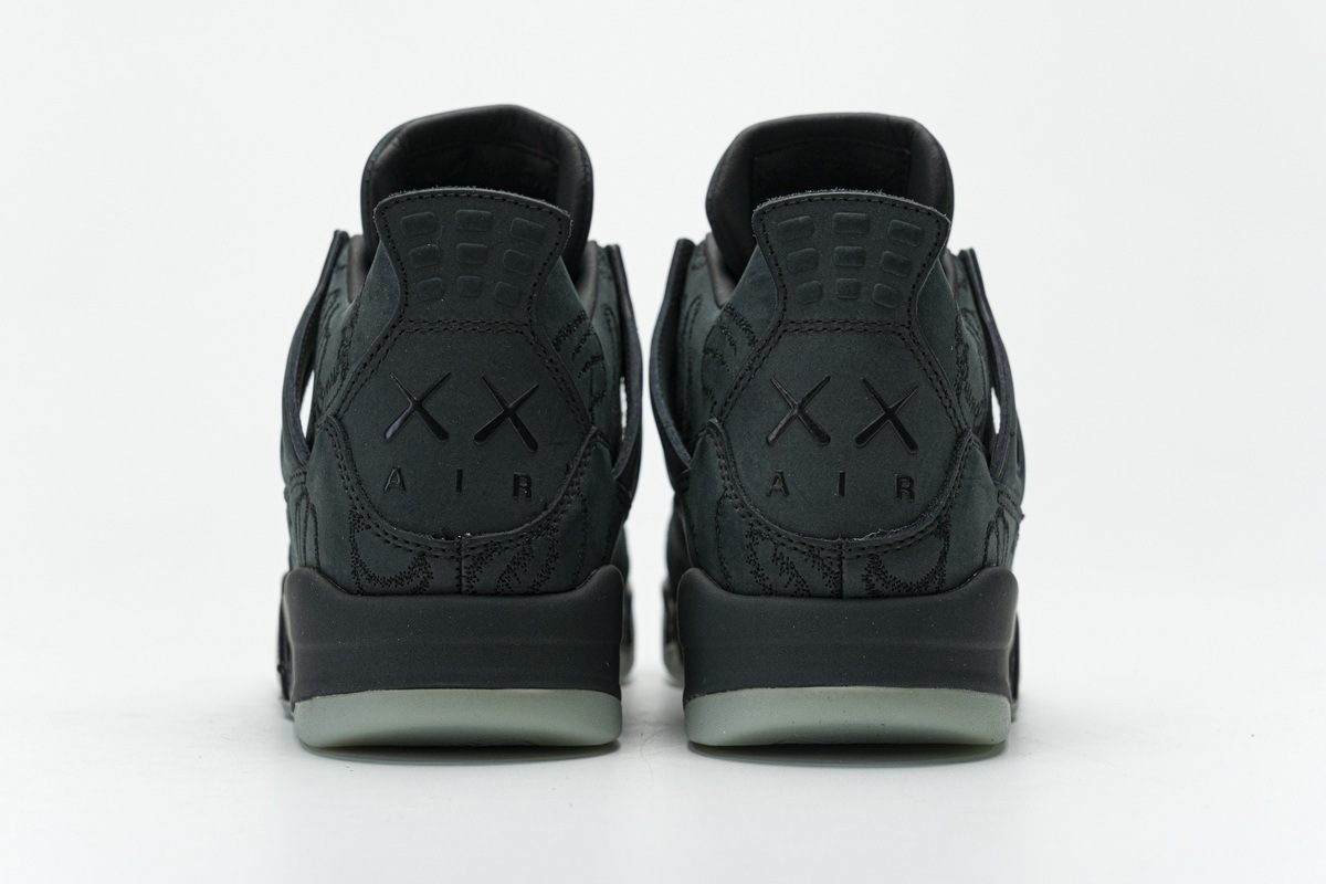 kaws air jordan 4 black