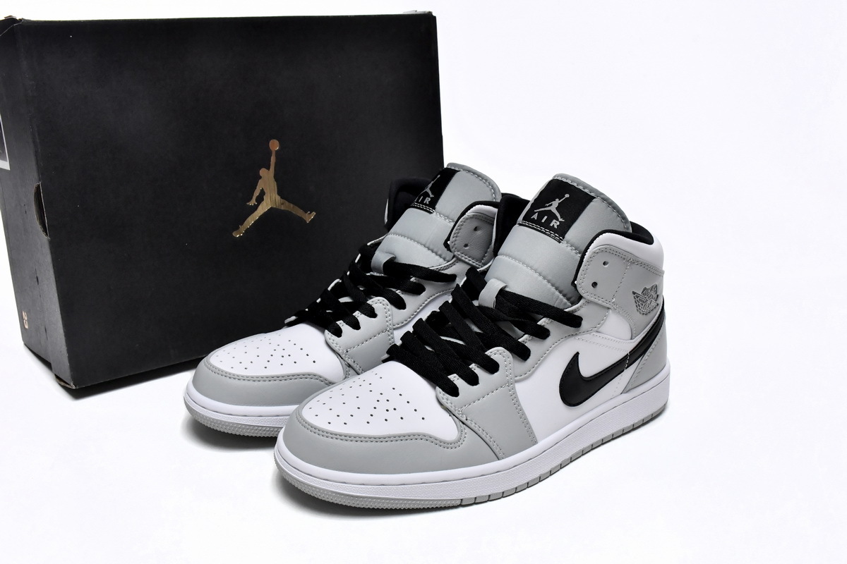 Jordan 1 Mid Light Smoke Grey