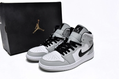 Jordan 1 Mid Light Smoke Grey Reps Sneakers 554724-092  02