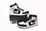Jordan 1 Mid White Black Reps