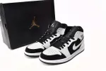 jordan 1 black and white mid