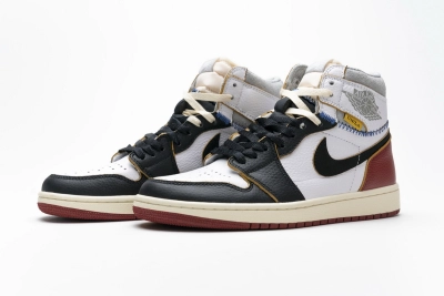 Jordan 1 Retro High Union Los Angeles Black Toe Reps Sneakers BV1300-106  02