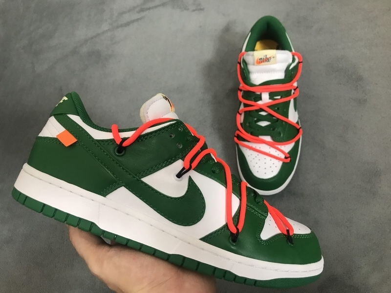 Nike Dunk Low OFF WHITE Pine Green Reps Sneaker  CT0856-100