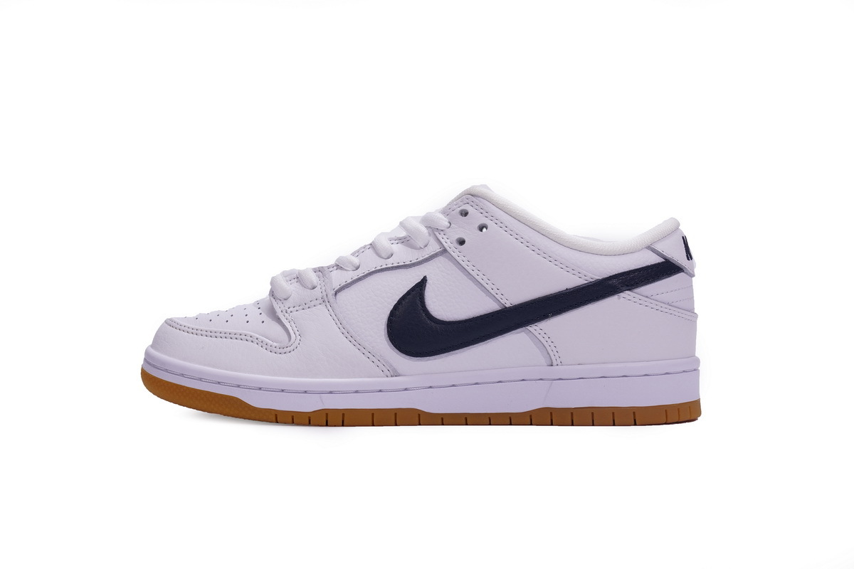Nike SB Dunk Low Pro Orange Label White Navy