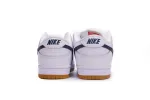 Nike SB Dunk Low Pro Orange Label White Navy