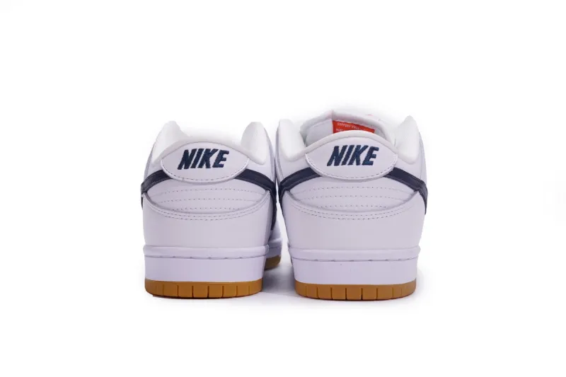 Nike SB Dunk Low Pro Orange Label White Navy