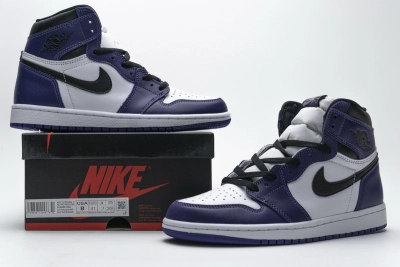 Air Jordan 1 Retro High Court Purple White Reps Sneaker 555088-500 01