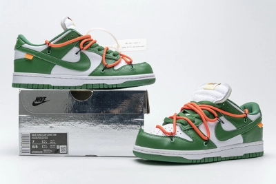 Nike Dunk Low OFF WHITE Pine Green Reps Sneaker  CT0856-100 01