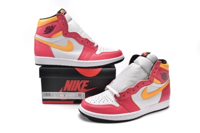 Air Jordan 1 Retro High OG Light Fusion Red Reps Sneakers 555088-603  02