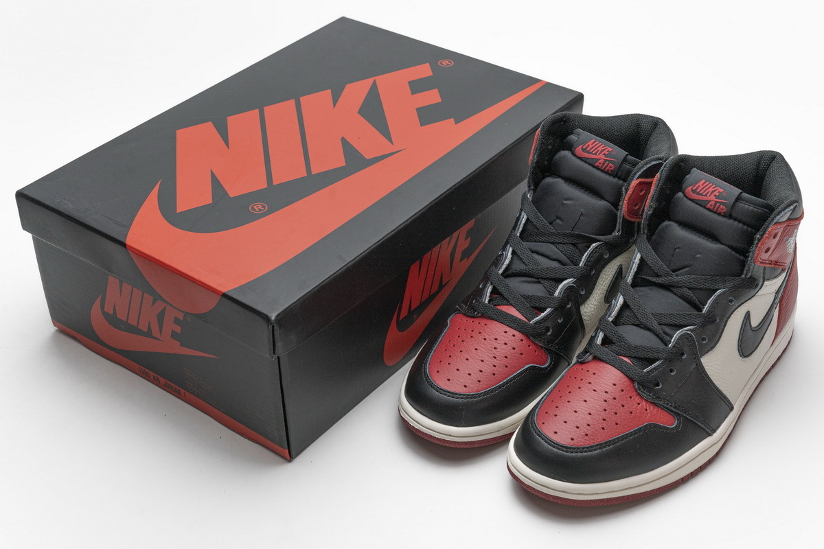 Jordan 1 Bred Toe 1s Reps