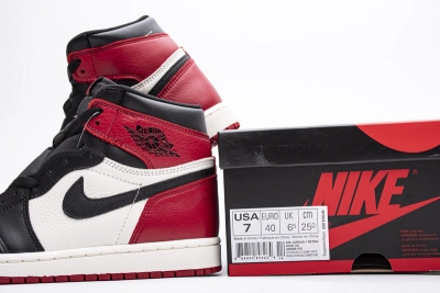  Air Jordan 1 Retro High Bred Toe Reps Sneaker 555088-610 02
