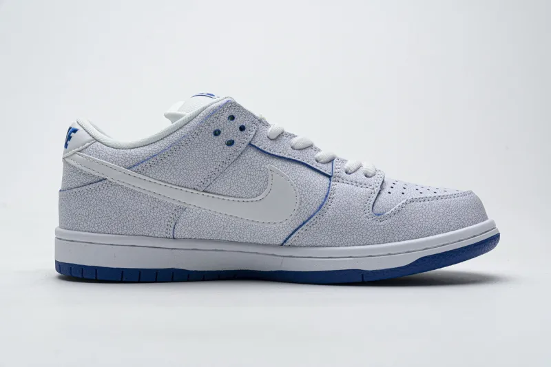 dunk low premium white game royal