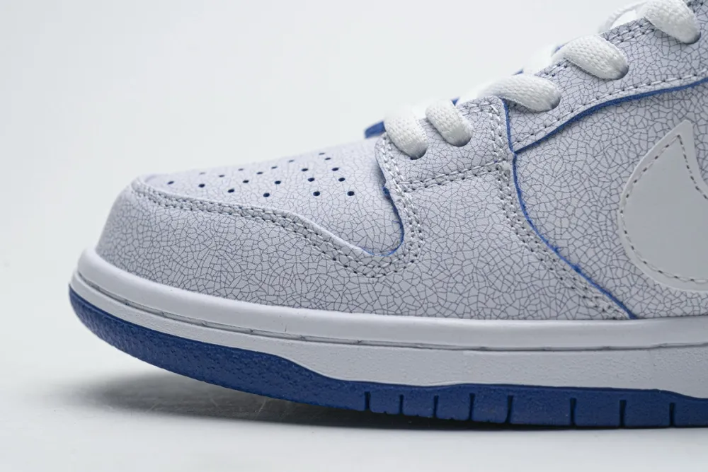 Nike SB Dunk Low Premium White Game Royal Reps Sneaker CJ6884-100